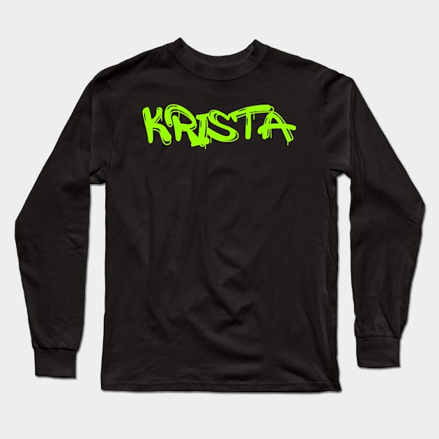 Krista Long Sleeve T-Shirt by BjornCatssen